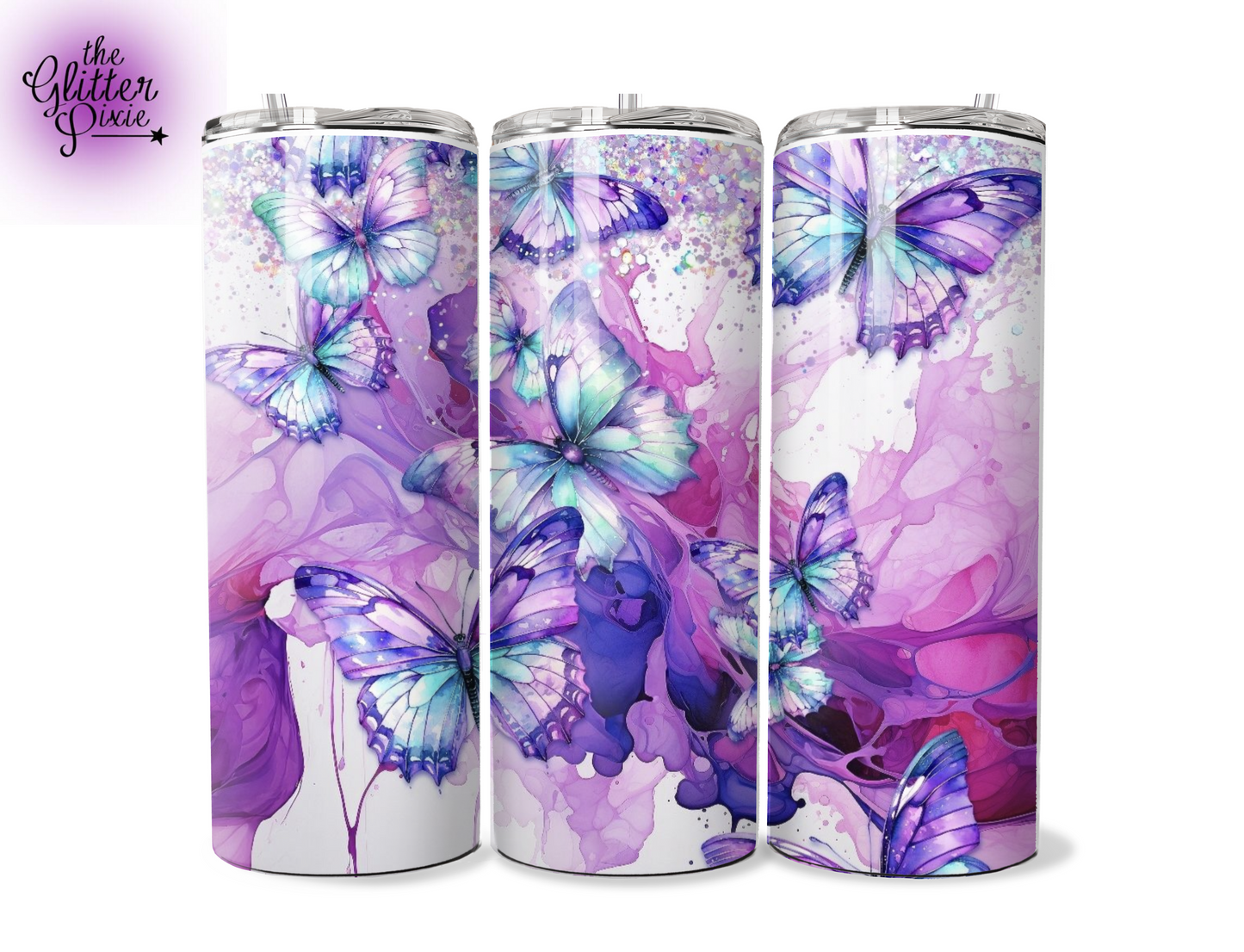 Butterfly 20oz Tumbler 💜