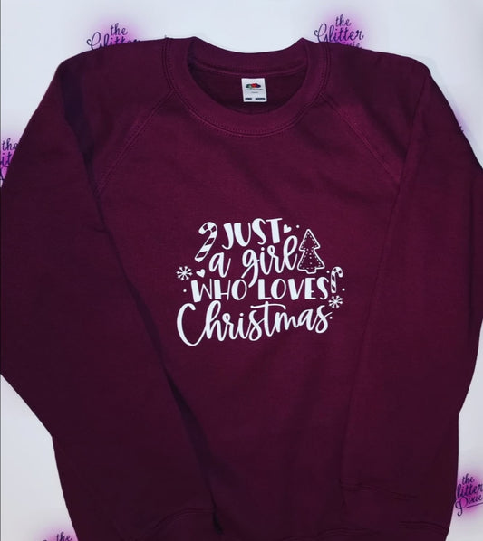 Just a girl who loves Christmas jumper - Adult 🧑‍🎄