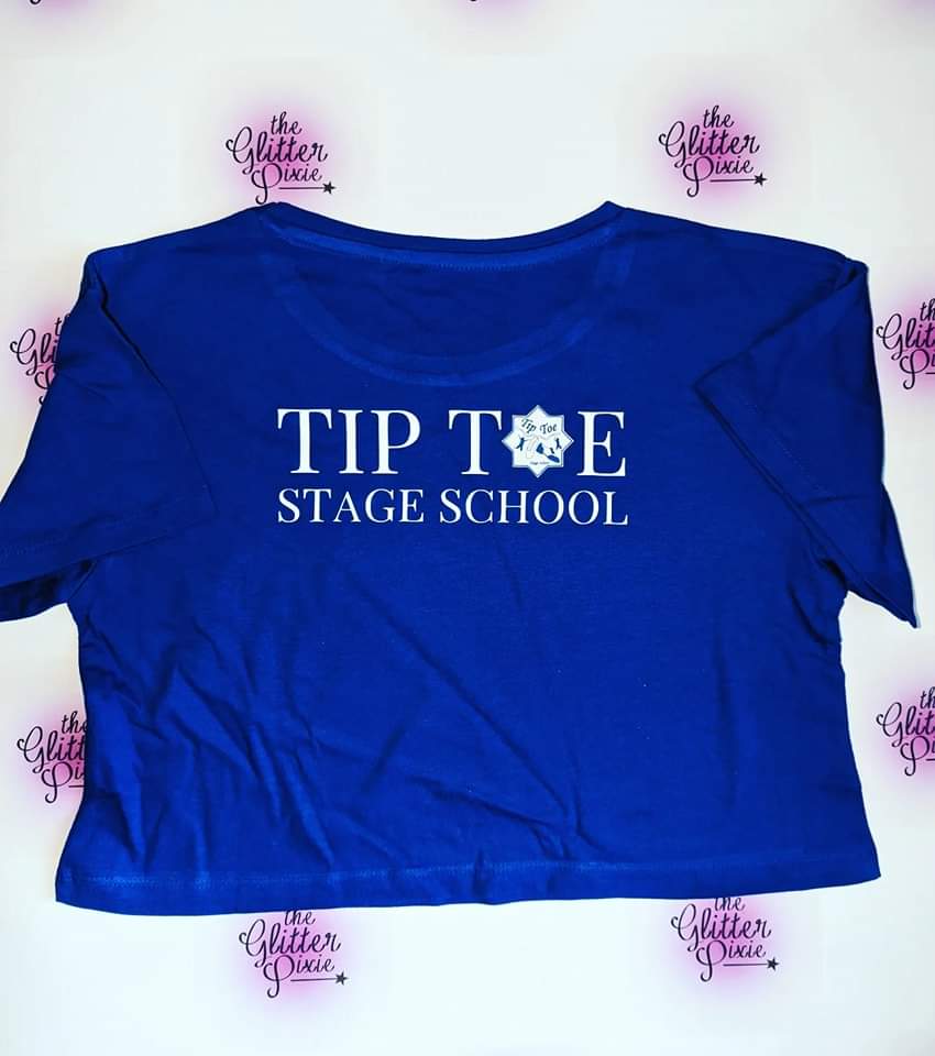 Tip Toe Stage School Crop Tshirt