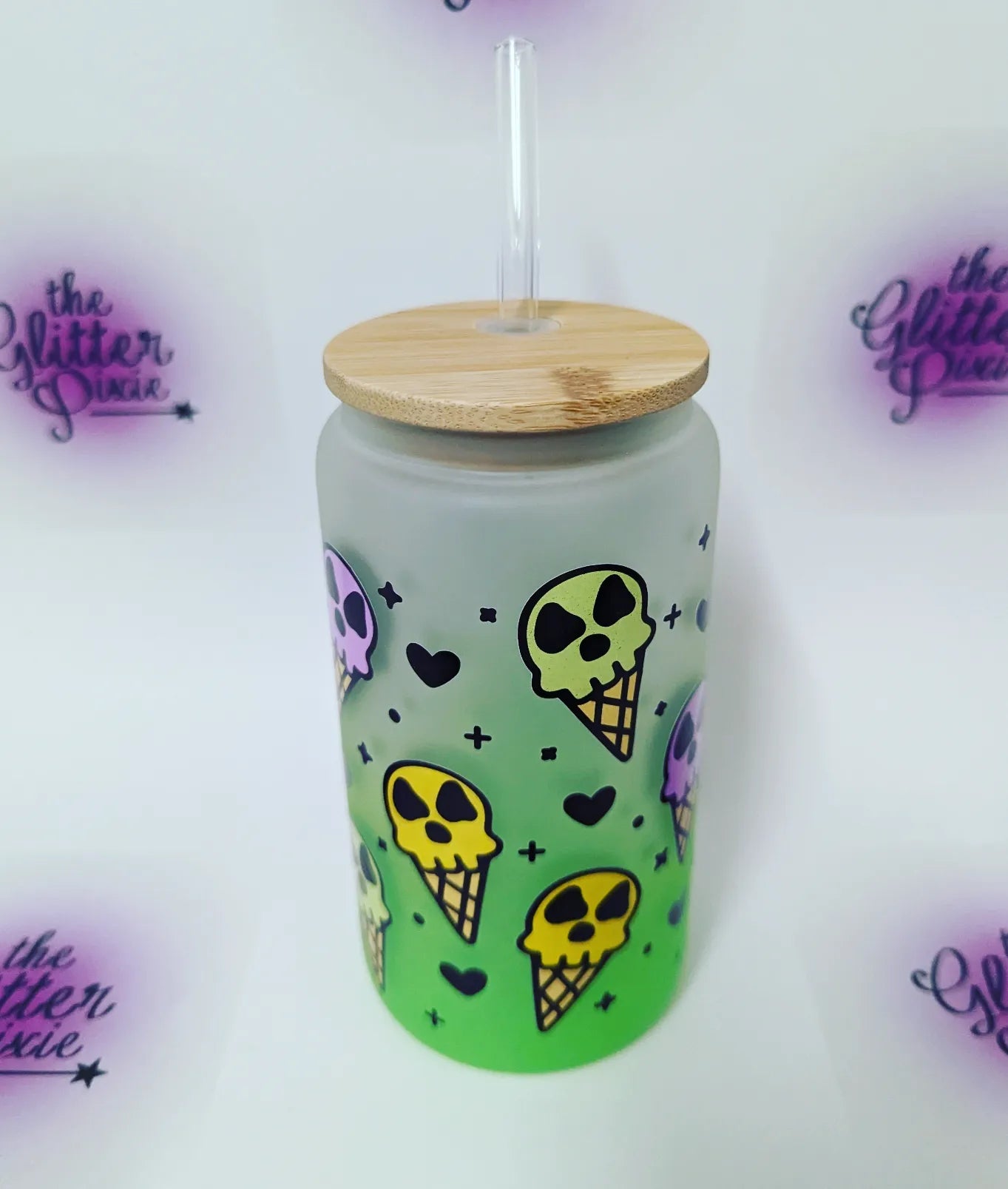 Halloween Glass Can