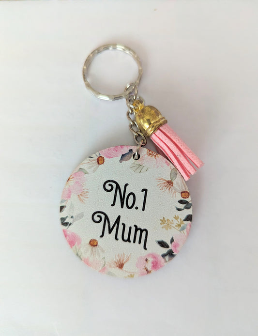 No.1 Mum Keyring