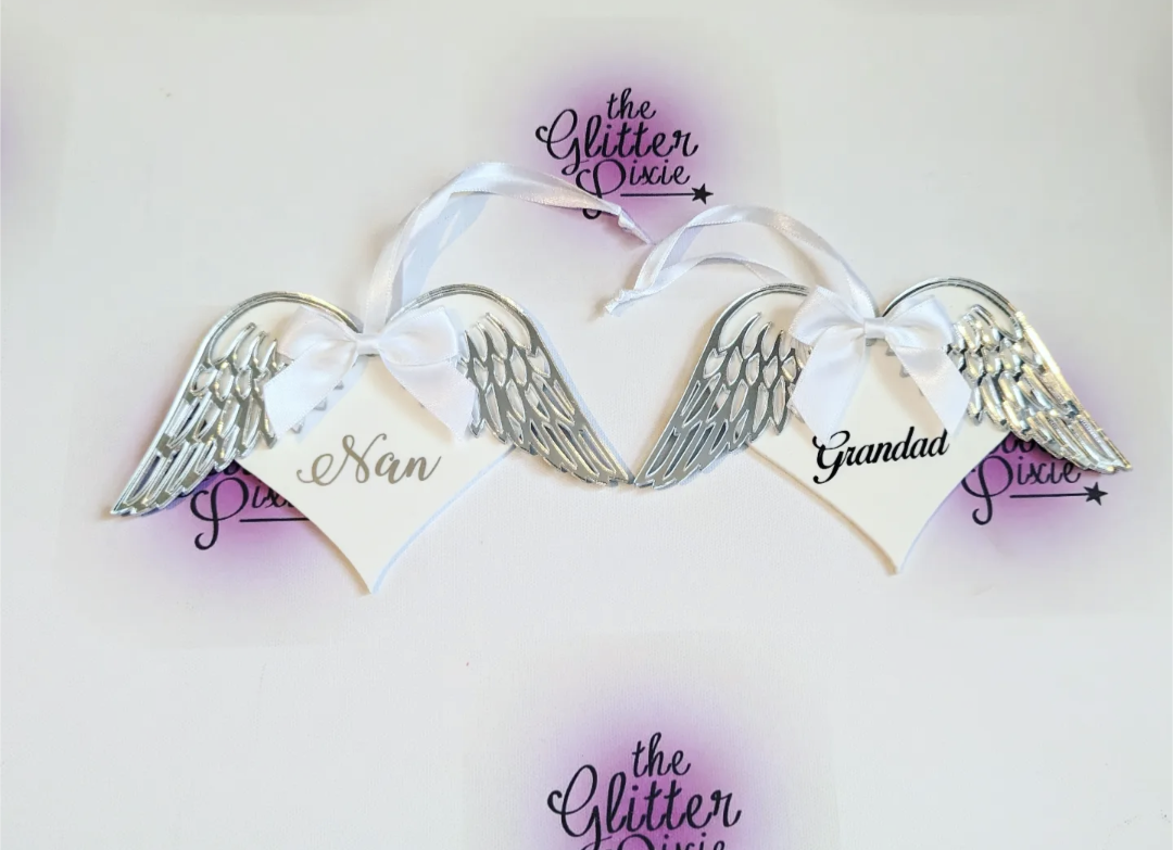 Personalised Memorial Wings Decoration 💜